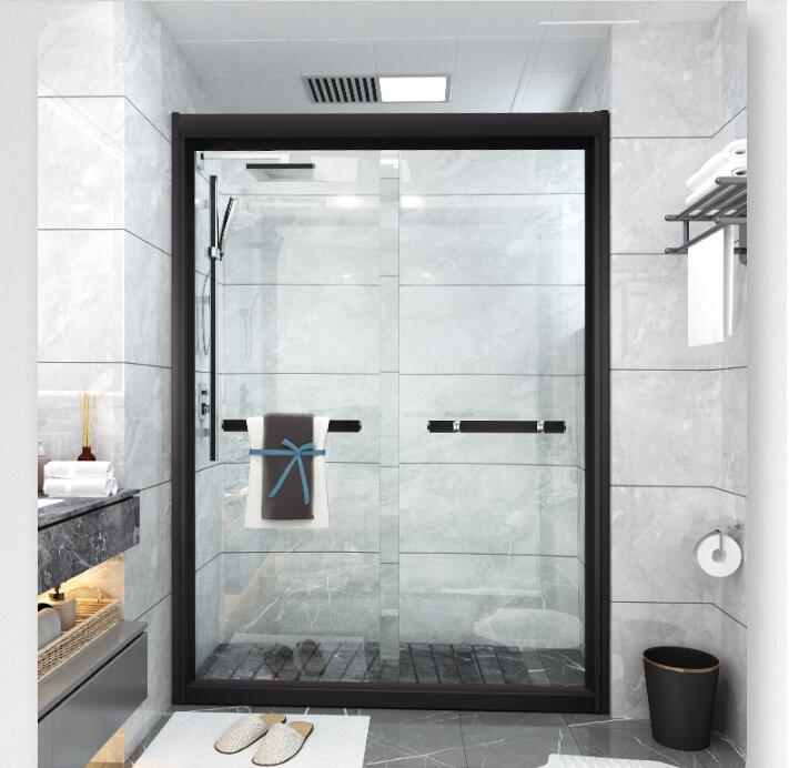 YHE003整体钢化玻璃推拉淋浴房